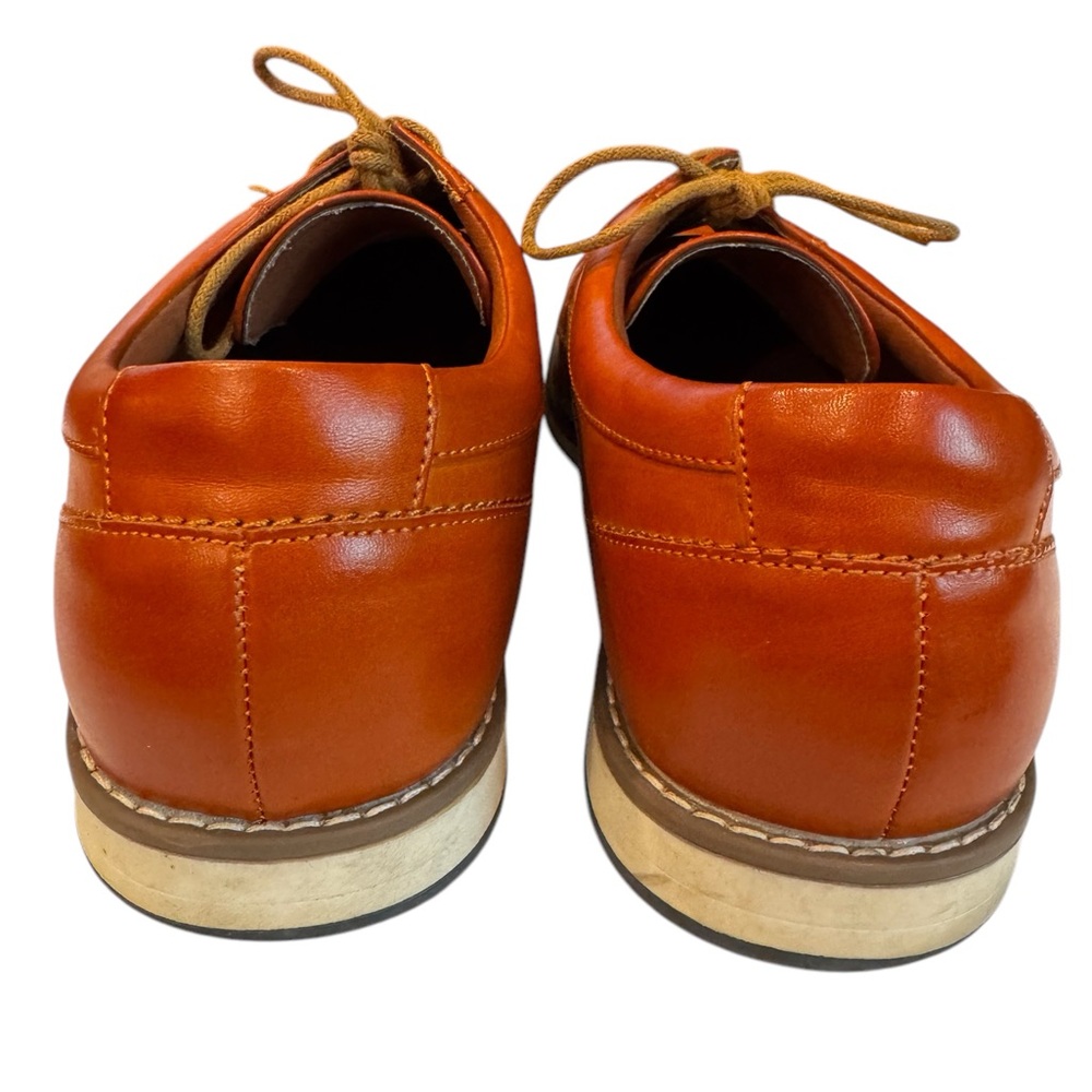 Mofri Men's Dress Shoe Size 12 Cognac Casual Formal Oxford Style Waterproof - Picture 4 of 11